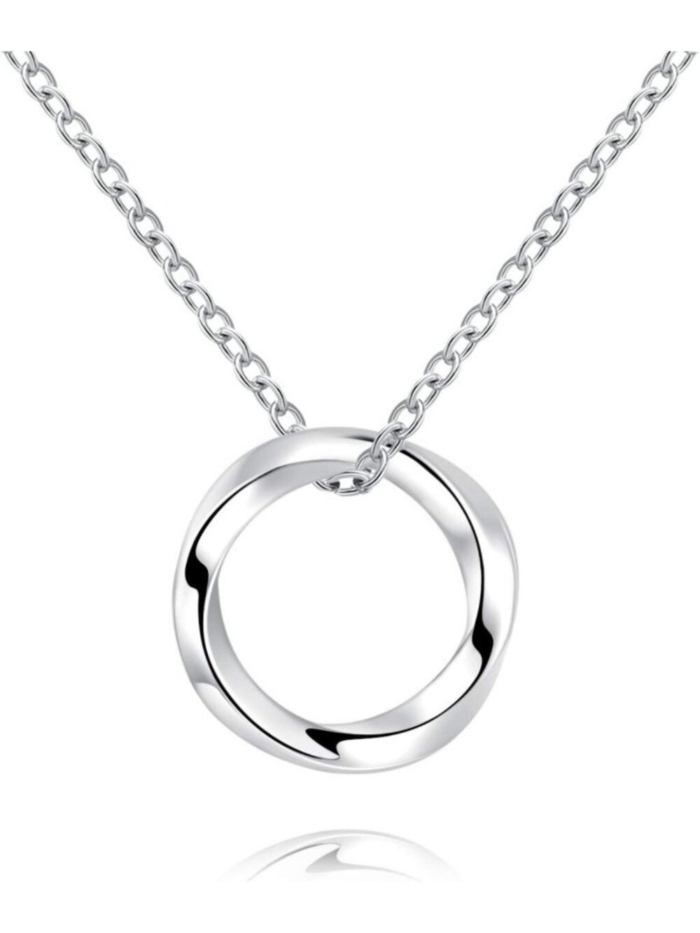 Sterling Silver Infinity Circle Necklace | Elegant Gift for Women | 925 Jewelry
